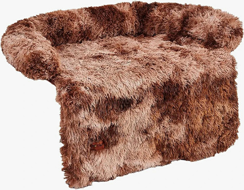 Plush brown sofa dog - brown,