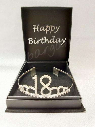 Diamante birthday tiara happy - diamante,