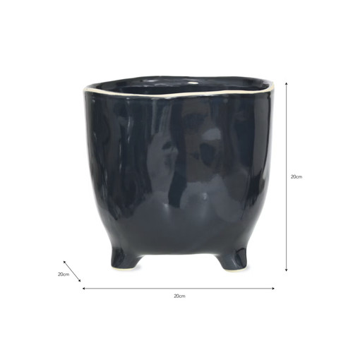 Plant pot with feet ink - with, feet,