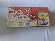 TOBAR - Children's Wooden Toys Cars Click Clack Track *NEW*Only £9.45 - FREE P&P