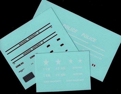 Matchbox transfers decals - transfers/decals,