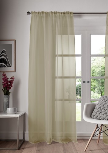 Plain voile net curtain - voile,