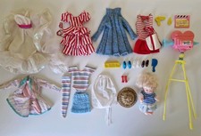 Vintage 1980s Barbie Sindy Fashion Doll Clothing & Accessories Bundle Movie
