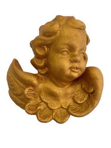 Gold cherub angel - gold,