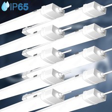 10X 5FT Linkable LED Batten Light LED Ceiling Light Waterproof Office Kitchen