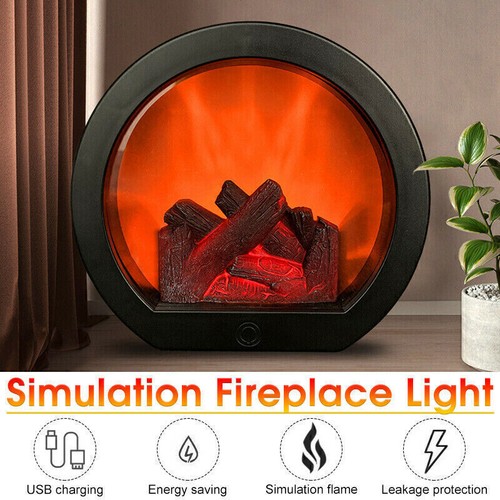 Lamp fire flameless effect - fire,