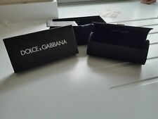 Dolce & Gabbana D&G Black Velour Glasses Spectacle Case Box