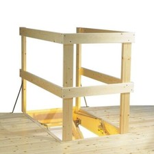 Oman Timber Wooden Loft Ladder Attic Hatch Balustrade Handrail Complete Kit