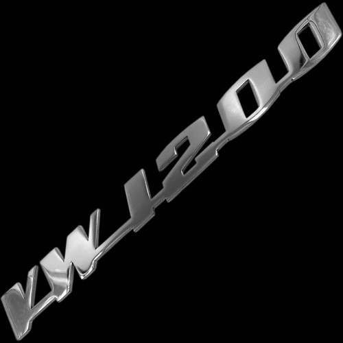 Stainless steel emblem - stainless, vw