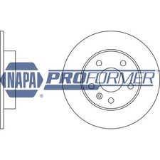 2x Brake Discs Solid For