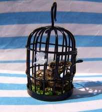 DOLLS HOUSE, RAT, 12TH, CAGED, HALLOWEEN, BRASS, SCARY, FIGURE, UNIQUE