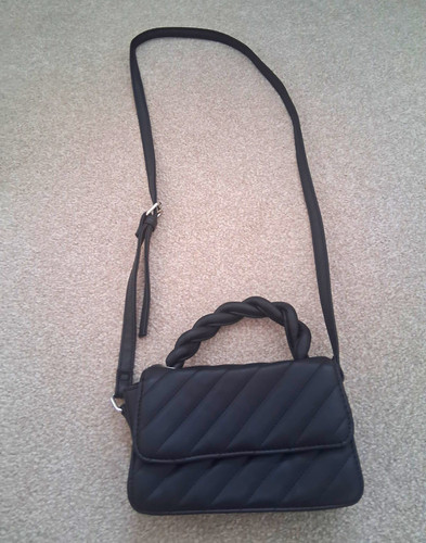 Primark black quilted faux - primark,