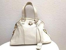 YSL Muse Bag White Leather