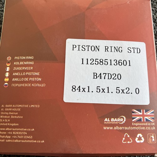 Bmw mini piston ring set - mini,