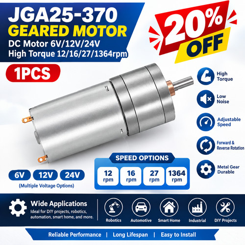 1pcs jga25 370 motor - dc, geared