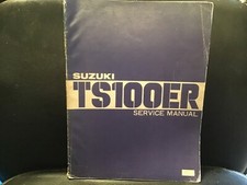 SUZUKI TS100ER 1980 GENUINE SERVICE MANUAL Part Number SR-2551