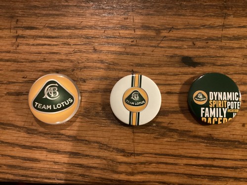 Team lotus tin metal pin - team,