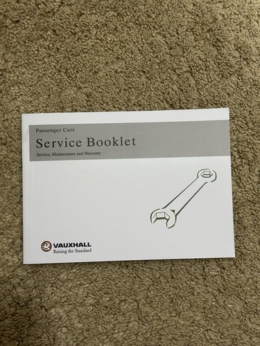 Vauxhall service book damaged - vauxhall,