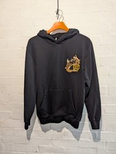 Japanese Men's Hoodie Black XL Koi Carp Embroidered Hoody Pullover