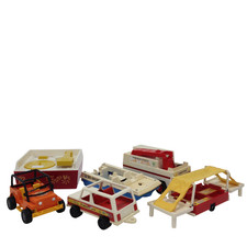 Vintage Fisher-Price Adventure People Vehicle Toy Bundle - 1970s/1980s Pre-Owned