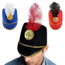 Marching Band Hat Novelty Feather Uniform Hat Stylish Hat Circus Cosplay Stylish