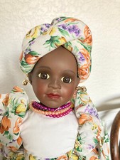 Alberon Collectors Doll 'Carmen' Black Doll in Original Box & Packaging c 1970