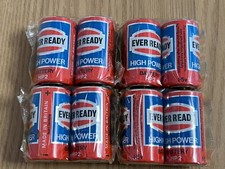 8 x Sealed Ever Ready High Power Batteries HP2 Vintage 1970 -?Retro Gift Idea?