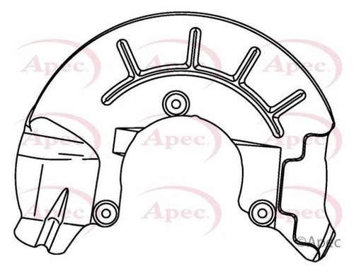 Apec front left brake - apec,