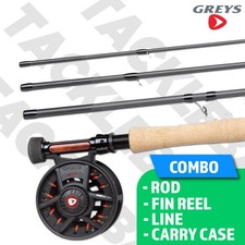 GREYS FIN EURO NYMPH FLY FISHING COMBO - ROD / REEL / LINE/ CARRY CASE
