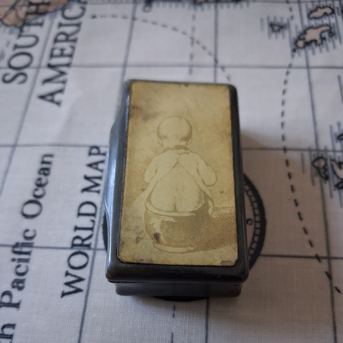Snuff box black lacquer - snuff,