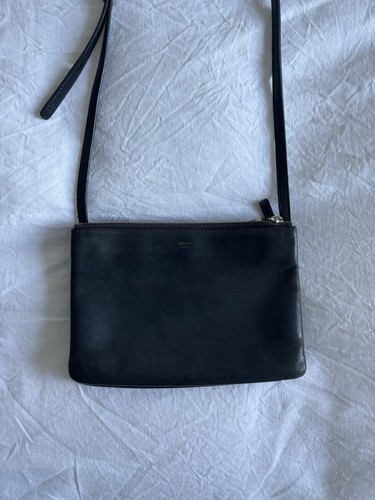 Celine black leather trio - celine,