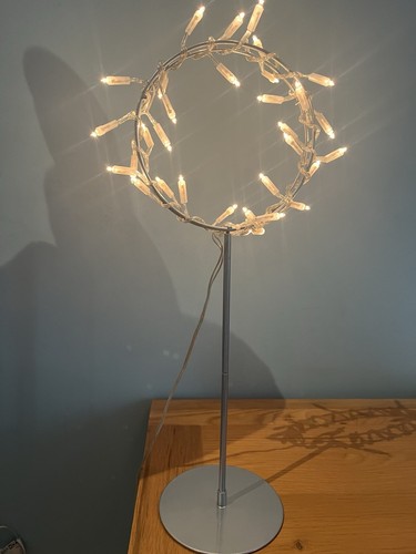 Ikea silver table hoop - table,