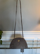 Vtg Bally Brown Suede Leather