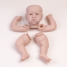 22'' Realistic Reborn Baby Doll Kit Unpainted Vinyl Silicone Baby Parts Kits DIY