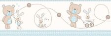 BEIGE BLUE TEDDY & BUNNY