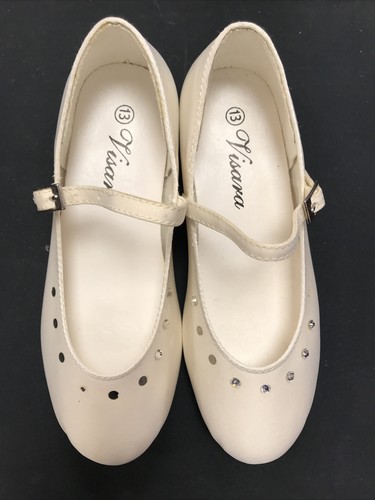 Cream ivory canvas girls - ivory,