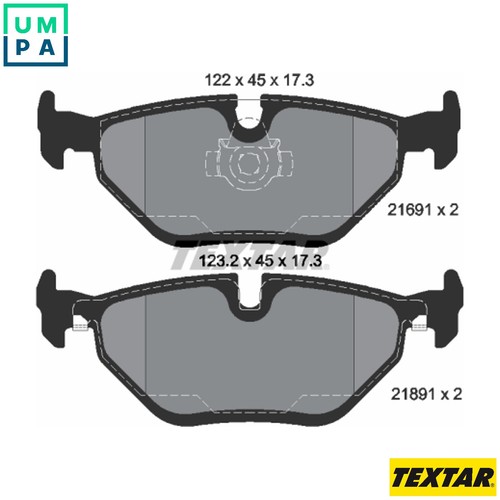 Brake pad set disc - brake,