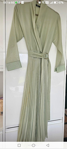Zara green shimmer pleated - green,