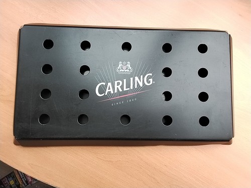 Genuine carling lager - genuine, metal