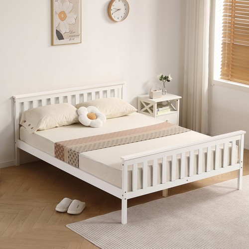 King size bed white 5ft - king,