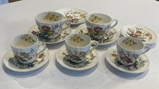 Spode Copeland Gainsborough Demitasse Cup/Saucer x 3 Tea Cup/Saucer x 2 ++ Read.