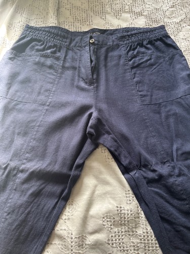 Next blue linen - trousers, size
