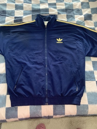 Adidas zip jacket blue - up,