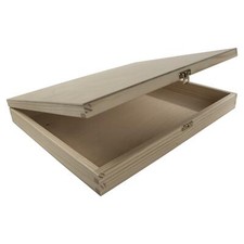 Large Shallow Wooden Box Lid &