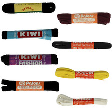 Mens Ladies Adults Assorted Flat Laces 45 - 180cm Black White Yellow