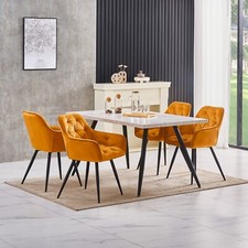 Velvet Dining Chairs Padded