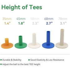 Golf Rubber Tees Practice Set