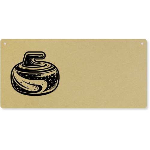 Curling stone large - large, wooden