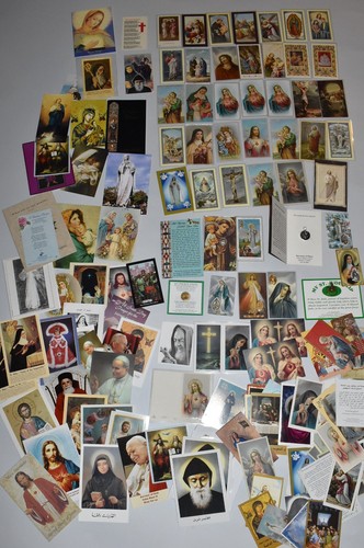 Vtg catholic holy - cards, lot
