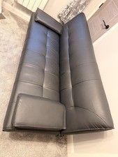 Leather Double Futon Sofa